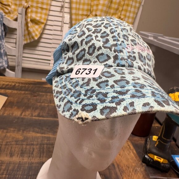 hooters  nwt mesh aniamal print  hat - Picture 4 of 10